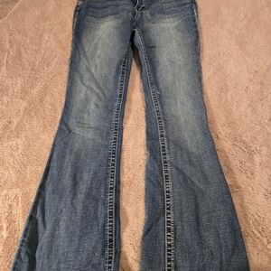 Stylish Blue Flare Women's Jeans